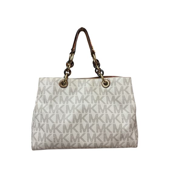 Michael Michael Kors Cynthia Logo Medium Satchel w/COA and dust bag - Picture 2 of 10